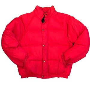 Ahiru Red and Black Puffer Jacket